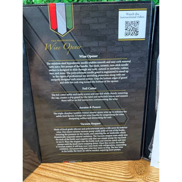 NIB The Professional Wine Opener Vineyard Supply Co. with Chill Stick NEW 1989 - Picture 7 of 8